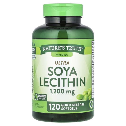 Основное фото товара Nature's Truth, Лецитин, Ultra Soya Lecithin 1200 mg, 120 ка