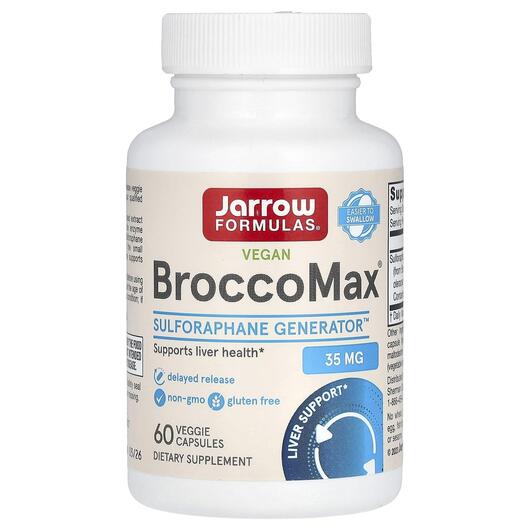Основное фото товара Jarrow Formulas, Брокколи, BroccoMax, 60 капсул