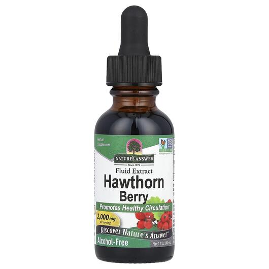 Основное фото товара Nature's Answer, Боярышник, Hawthorne Berry, 30 мл