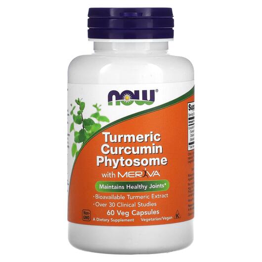 Основное фото товара NOW, Куркумин, Curcumin Phytosome, 60 капсул