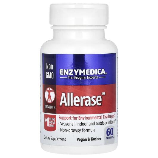 Основное фото товара Enzymedica, Ферменты для дыхания, Allerase, 60 капсул