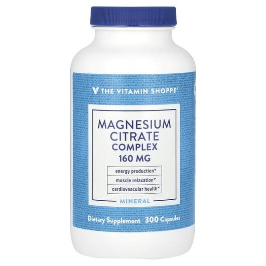 Основное фото товара Магний, Magnesium Citrate Complex 160 mg, 300 капсул