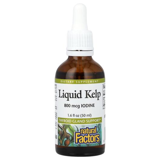 Основное фото товара Жидкие Водоросли 800 мкг, Liquid Kelp 800 mcg Iodine, 50 мл