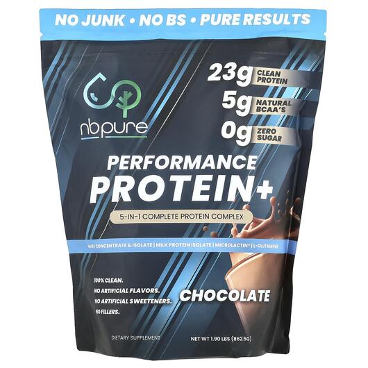 Основное фото товара NB Pure, Протеин, Performance Protein+ Chocolate, 862.5 г