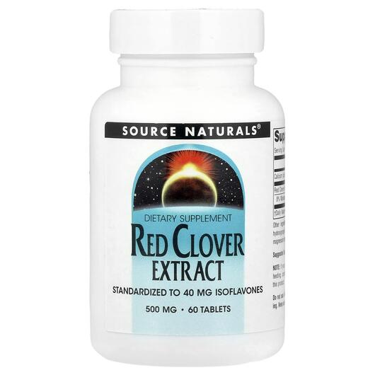 Основное фото товара Красный клевер, Red Clover Extract 500 mg 60, 60 таблеток