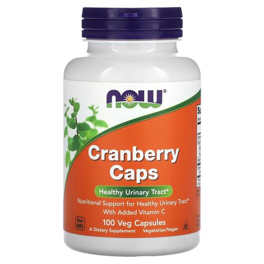 Основное фото товара NOW, Клюква, Cranberry Caps, 100 капсул