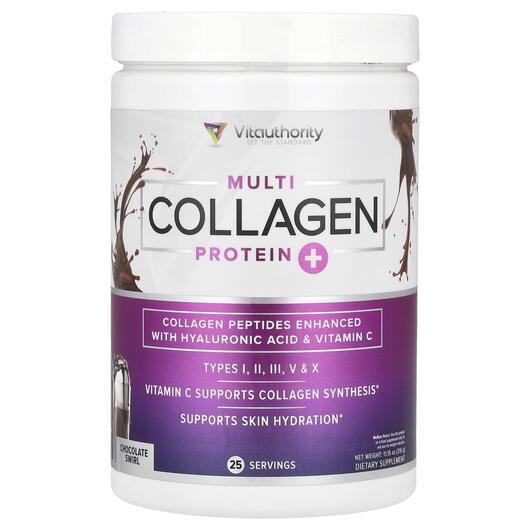 Основное фото товара Vitauthority, Коллаген, Multi Collagen Protein Chocolate, 264 г