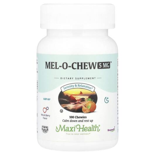 Основное фото товара Мелатонин, Mel-O-Chew Natural Berry 5 mg, 100 таблеток
