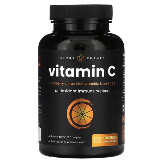 Основное фото товара NutraChamps, Витамин C, Vitamin C, 120 капсул