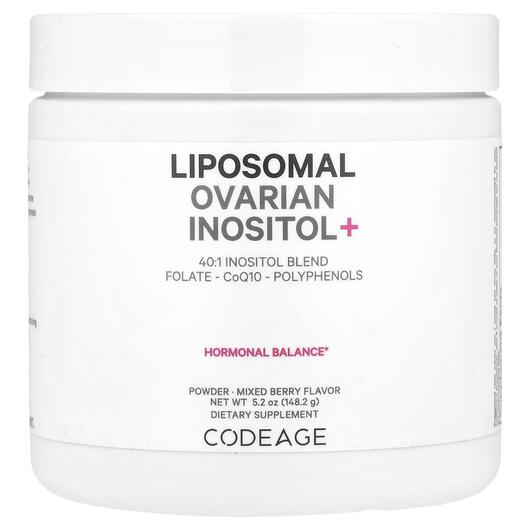 Основное фото товара Liposomal Ovarian Inositol+ Mixed Berry, Витамин B8 Инозитол, 148