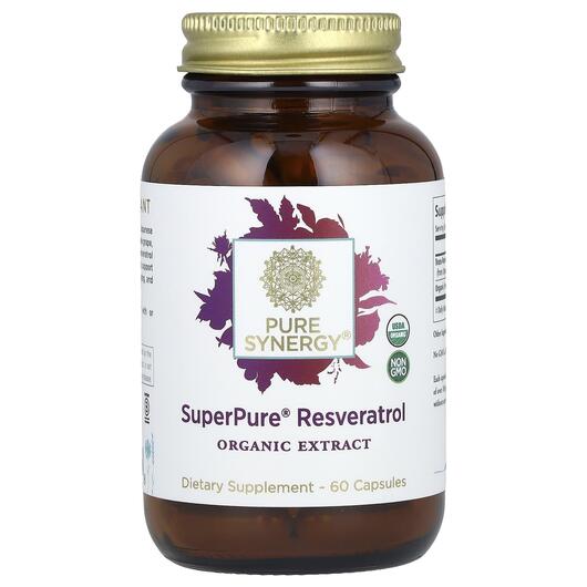 Основное фото товара Pure Synergy, Ресвератрол, Super Pure Resveratrol, 60 капсул