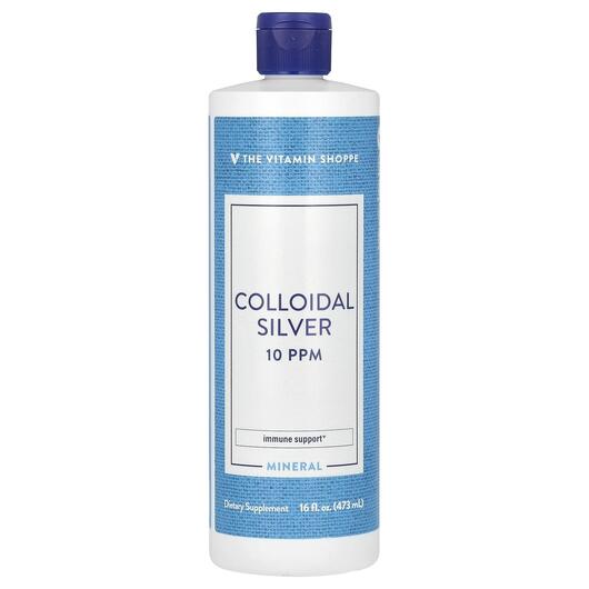Основное фото товара TheVitaminShoppe, Серебро, Colloidal Silver 10 PPM, 473 мл