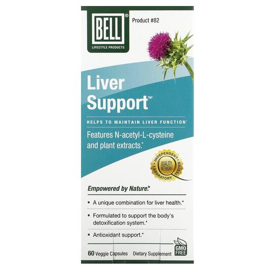 Основное фото товара Bell Lifestyle, Поддержка печени, Liver Support, 60 капсул