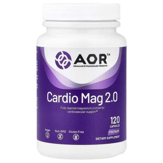 Основное фото товара AOR, Магний, Cardio Mag 2.0, 120 капсул