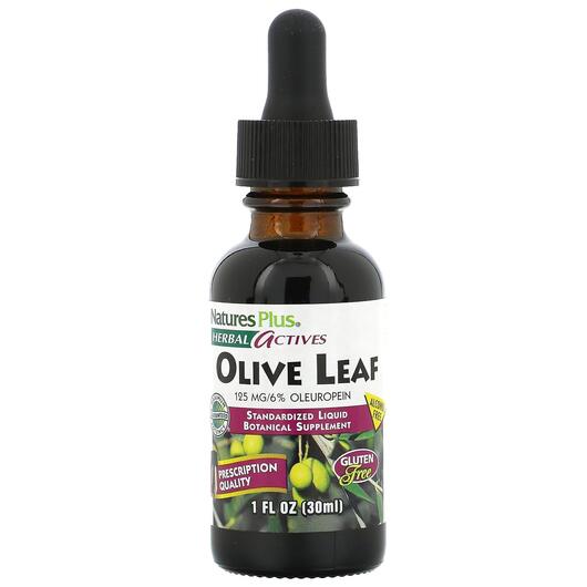Основное фото товара Листья оливы, Herbal Actives Olive Leaf Alcohol Free, 30 мл