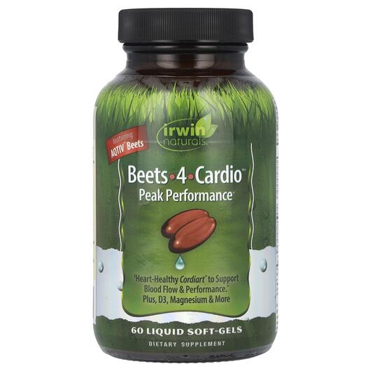 Основное фото товара Irwin Naturals, Красная свекла, Beets-4-Cardio, 60 капсул