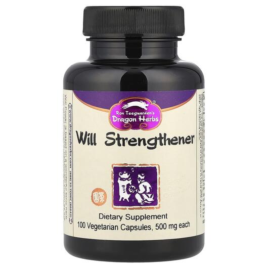 Основное фото товара Dragon Herbs, Травяные добавки, Will Power 500 mg, 100 капсул