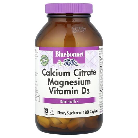 Основне фото товара Calcium Citrate Magnesium Vitamin D3, Кальцій Магній D3, 180 капс