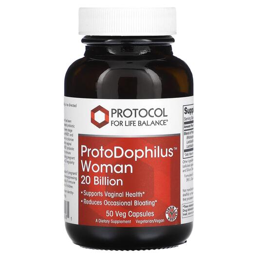 Основное фото товара Пробиотики для женщин, ProtoDophilus Woman 20 Billion, 50 капсул
