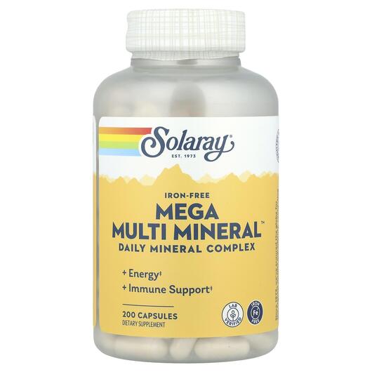 Основное фото товара Mega Multi Mineral Iron Free, Мега Минералы без Железа, 200 капсу