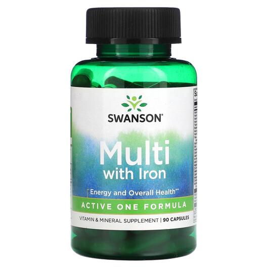 Основное фото товара Swanson, Железо, Multi with Iron, 90 капсул