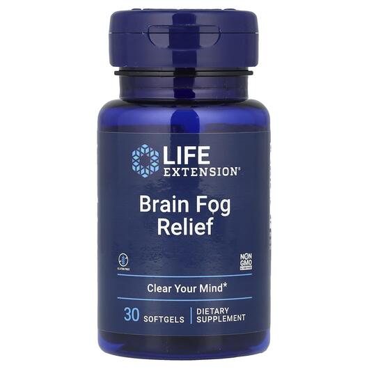 Основное фото товара Life Extension, Поддержка мозга, Brain Fog Relief, 30 капсул