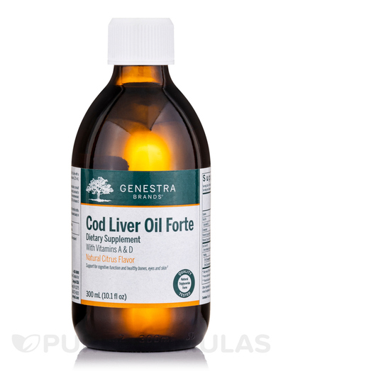 Основное фото товара Genestra, Масло печени трески, Cod Liver Oil Forte, 300 мл