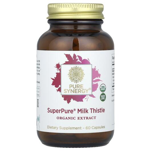 Основне фото товара Pure Synergy, Super Pure Milk Thistle, Розторопша, 60 капсул