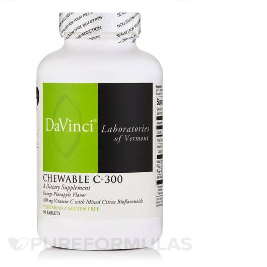 Основное фото товара Chewable C-300 Orange-Pineapple, Витамин C Жевательный, 90 таблет
