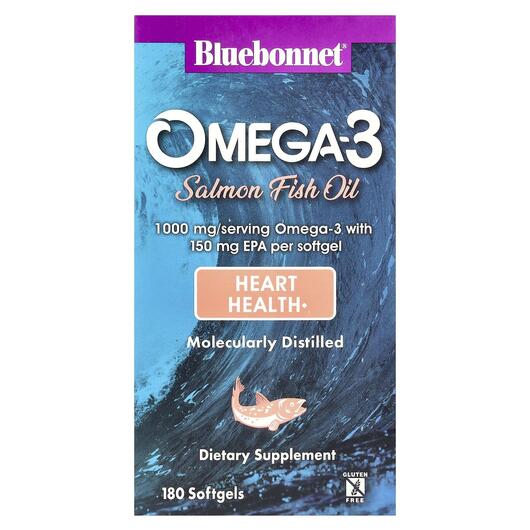 Основное фото товара Масло дикого лосося, Omega-3 Salmon Oil, 180 капсул