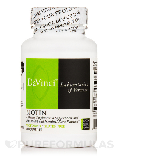 Основное фото товара Витамин B7 Биотин, Biotin 1000 mcg, 60 капсул