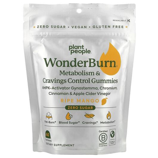 Основное фото товара WonderBurn Metabolism & Cravings Control, Жиросжигатели, 60 т