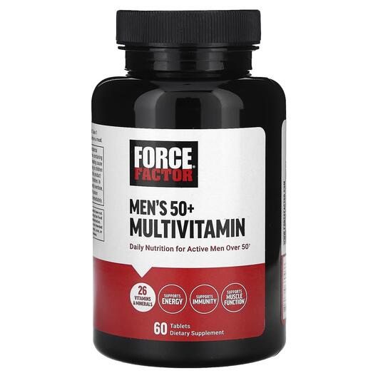Основное фото товара Force Factor, Мультивитамины, Men's 50+ Multivitamin, 60 таб