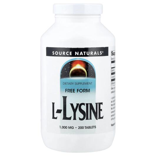 Основное фото товара L-Лизин 1000 мг, L-Lysine 1000 mg 200, 200 таблеток