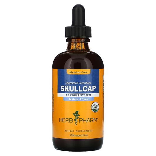 Основное фото товара Herb Pharm, Шлемник, Skullcap Alcohol-Free, 120 мл