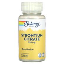 Стронцій Strontium Citrate 250 mg Solaray 60 Vegcaps