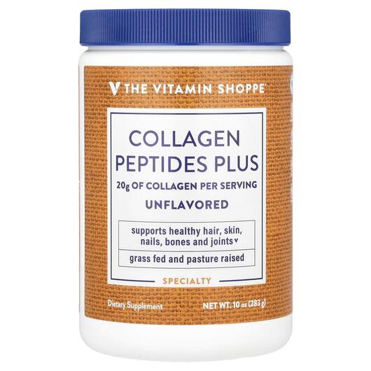 Основное фото товара Коллаген, Collagen Peptides Plus Unflavored, 283 г