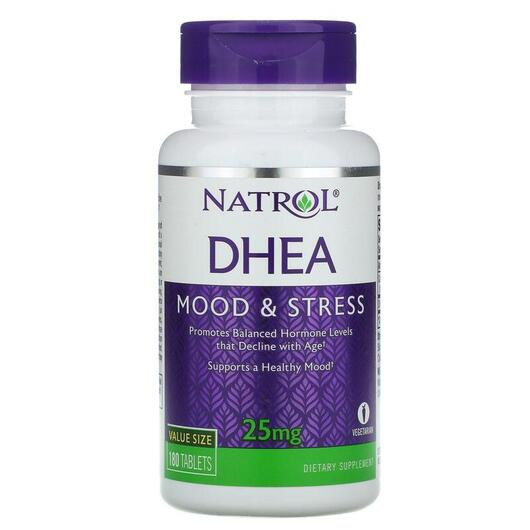 Основное фото товара Natrol, Дегидроэпиандростерон, DHEA 25 mg, 180 таблеток