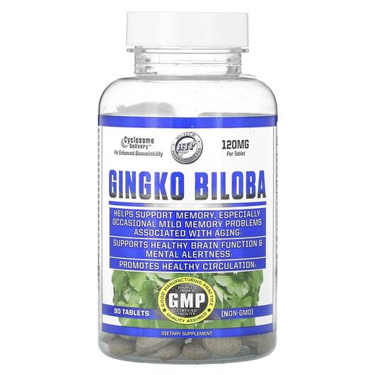 Основное фото товара Гинкго Билоба, Ginkgo Biloba 120 mg, 90 таблеток