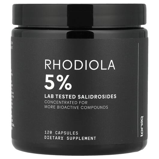 Основное фото товара Toniiq, Родиола, Rhodiola 5%, 120 капсул