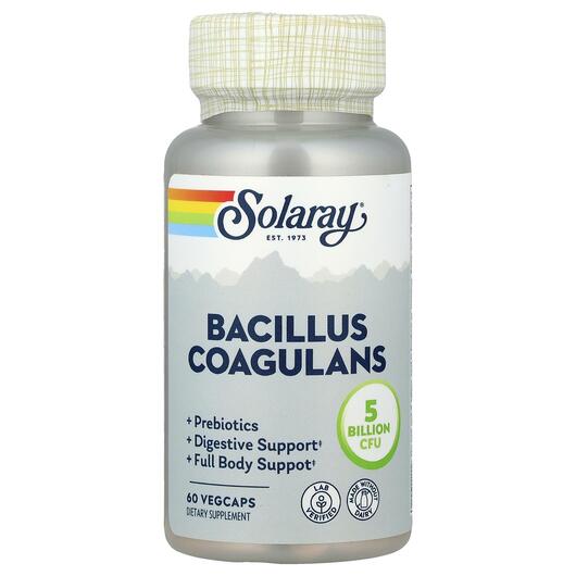 Основное фото товара Пробиотики 5 миллиардов, Bacillus Coagulans 5 Billion, 60 капсул