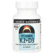 Фото товара Source Naturals, Витамин K2, Vitamin K2+D3, 30 таблеток