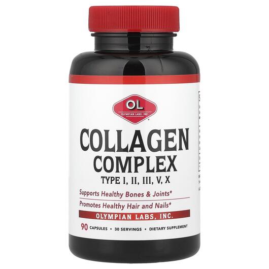 Основное фото товара Коллаген, Collagen Complex Type I II III V X, 90 капсул