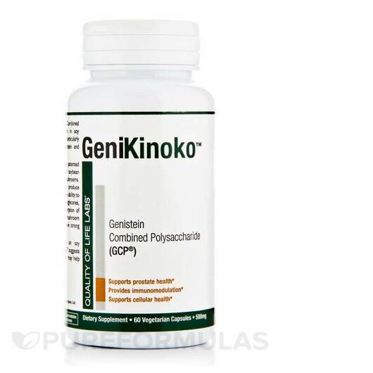 Основное фото товара Соевые изофлавоны, GeniKinoko GCP 500 mg, 60 капсул