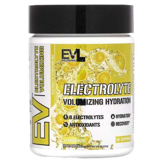 Основное фото товара Электролиты, Electrolyte Volumizing Hydration Lemonade, 111 г