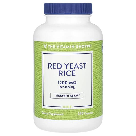 Основне фото товара Red Yeast Rice 1200 mg, Червоний дріжджовий рис, 240 капсул