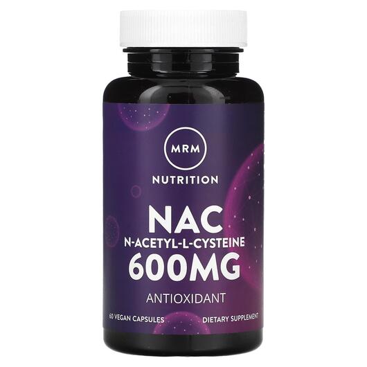 Основное фото товара MRM, N-ацетилцистеин, Nac N-Acetyl-L-Cysteine 600 mg, 60 капсул
