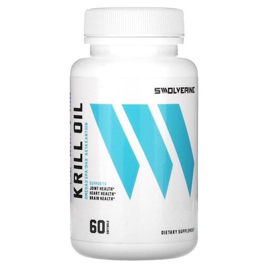 Основное фото товара Swolverine, Масло Антарктического Криля, Krill Oil, 60 капсул