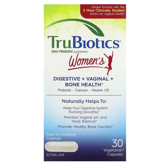 Основне фото товара Women's Digestive + Vaginal + Bone Health, Ферменти, 30 капс