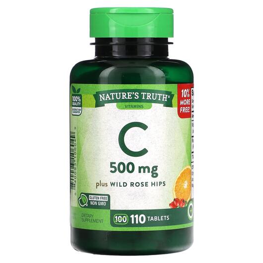Основное фото товара Витамин C, Vitamin C Plus Wild Rose Hips, 110 таблеток